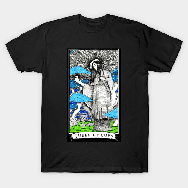 The Queen of Cups - The Tarot Restless T-Shirt by WinslowDumaine